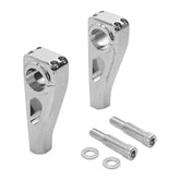 Custom Chrome Universal 4.5"Handlebar Top Risers Chrome Fit For Harley Honda Honda 1.25'' Bars